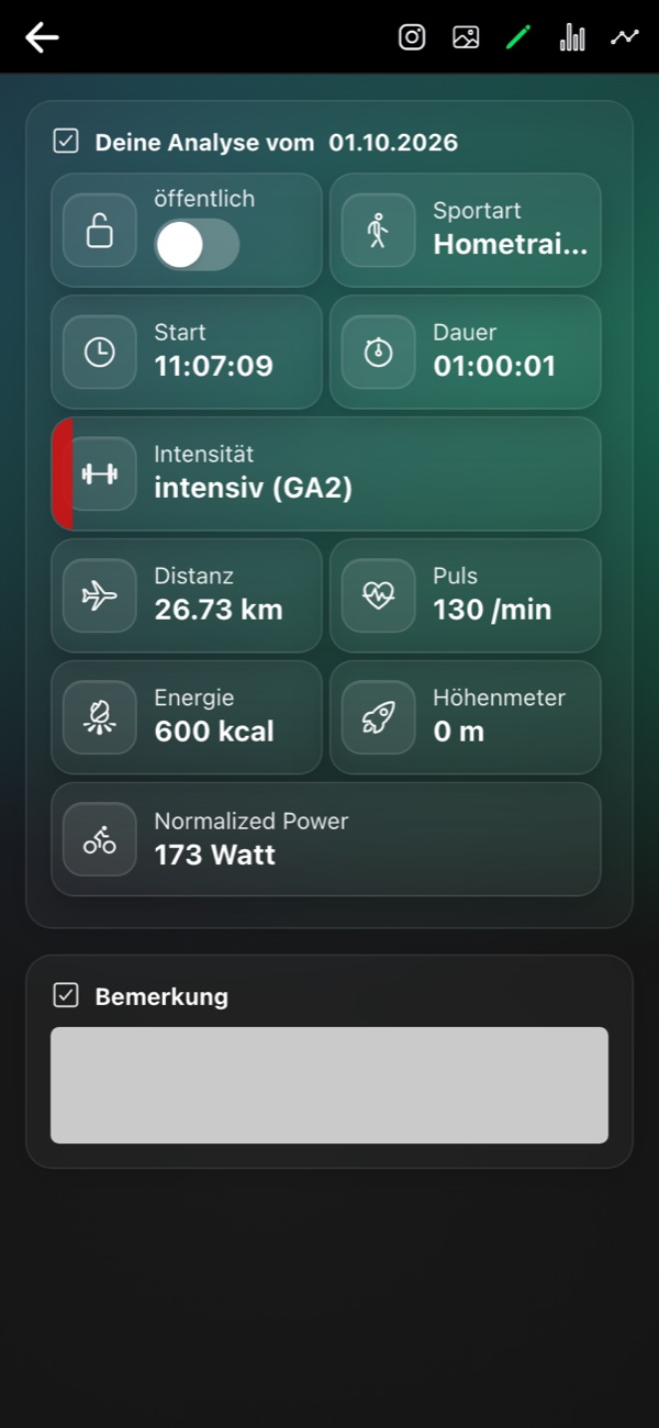 Einheit dokumentieren